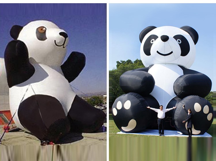望江充气熊猫展示